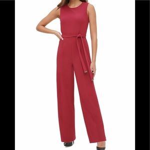 Tommy Hilfiger Jumpsuit Wine Color with Belt